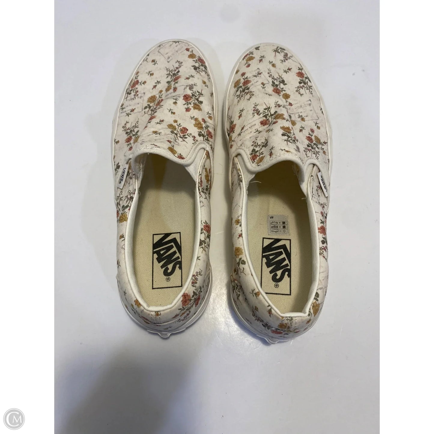 Shoes Sneakers By Vans In Floral Print, Size: 10