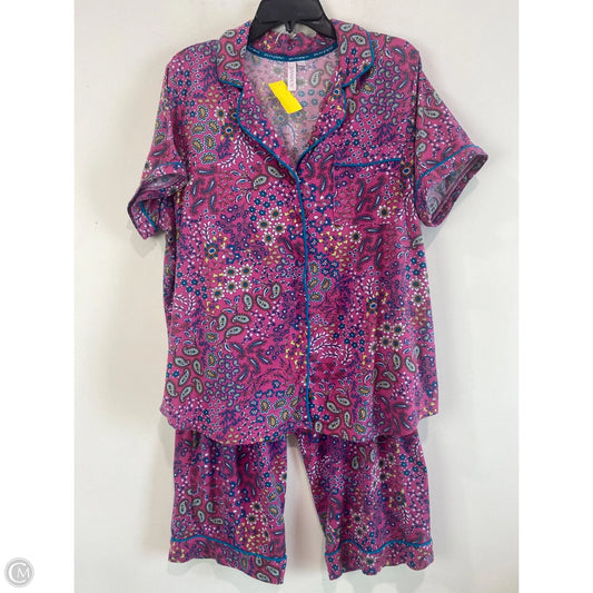 Pajamas 2pc By Joyspun In Purple, Size: 2x