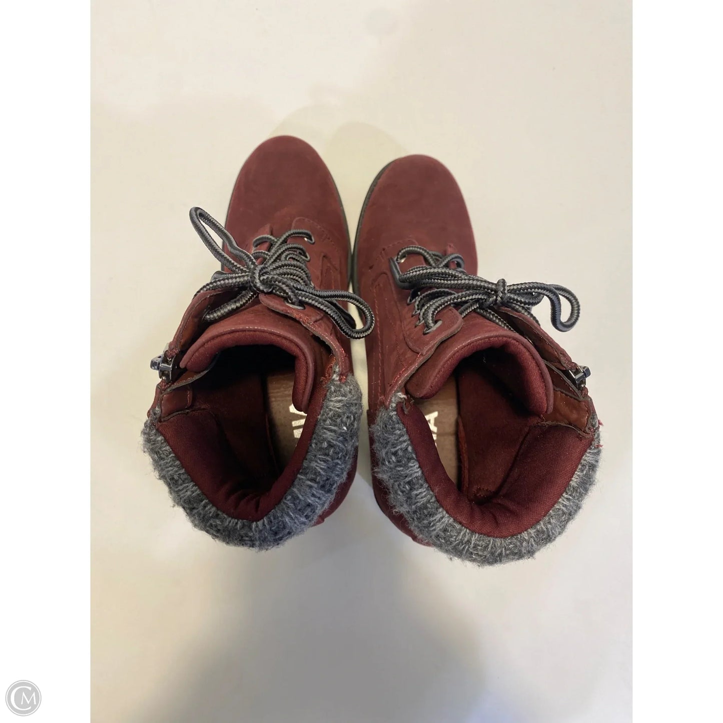 Boots Hiking By Mia In Maroon, Size: 8