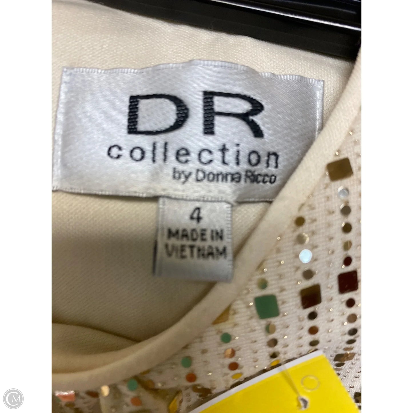 Dress Casual Midi By Donna Ricco In Cream, Size: S