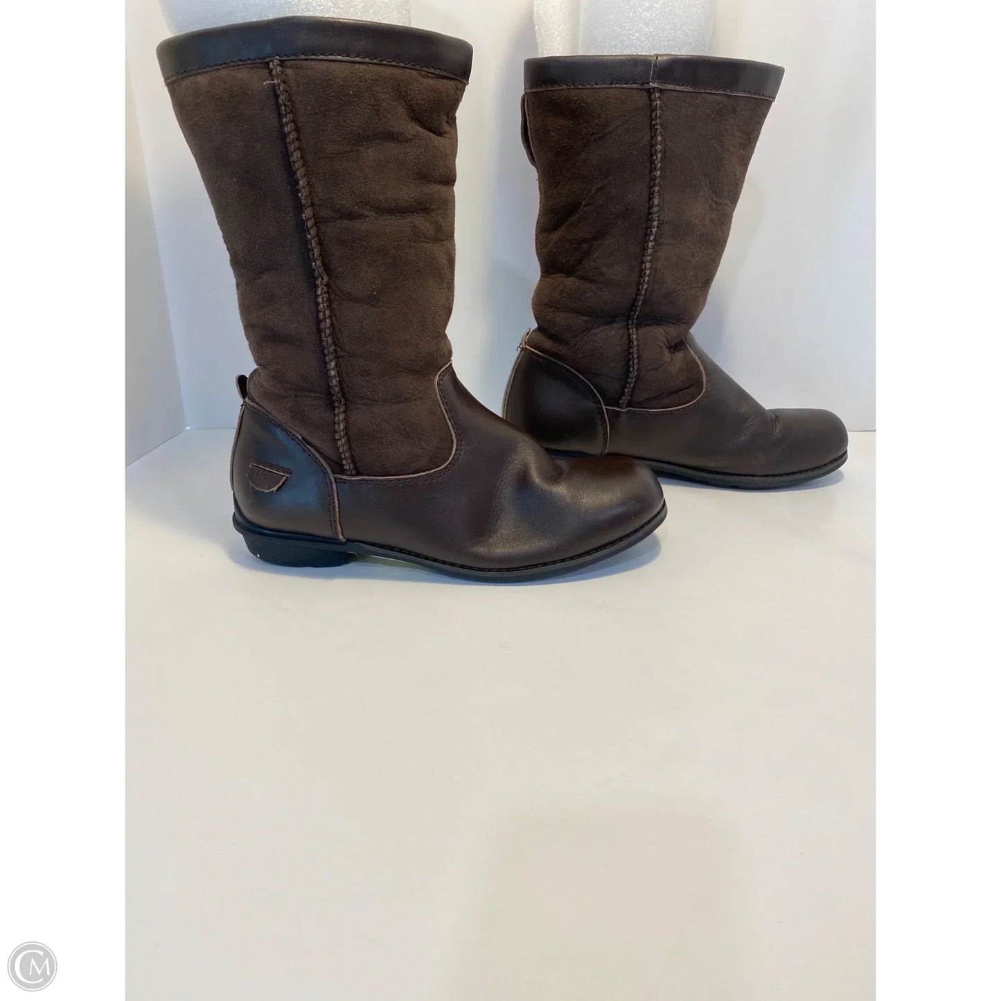 Boots Designer By Ugg In Brown, Size: 7