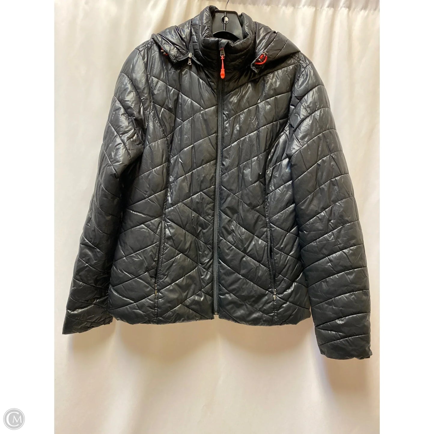 Jacket Puffer & Quilted By Tek Gear In Black, Size: M
