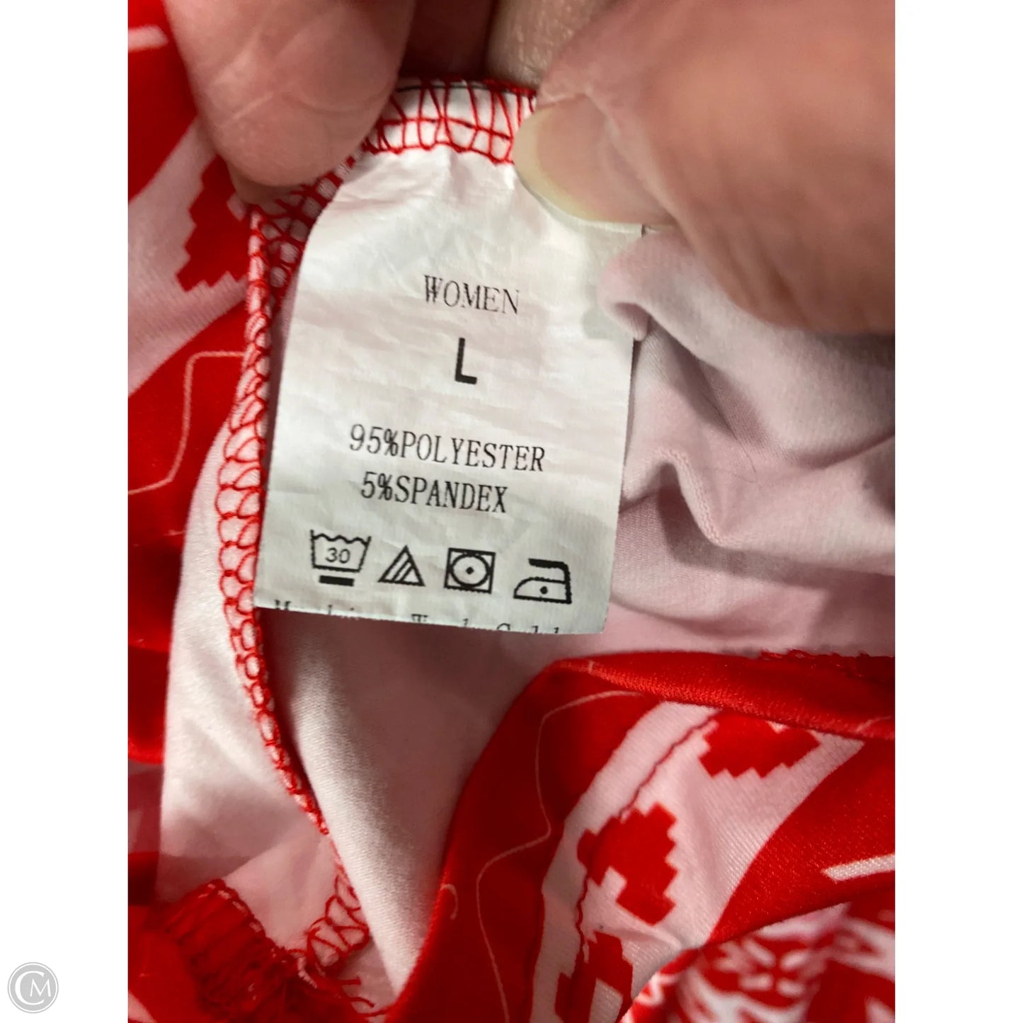 Pajamas 2pc By Clothes Mentor In Red, Size: L