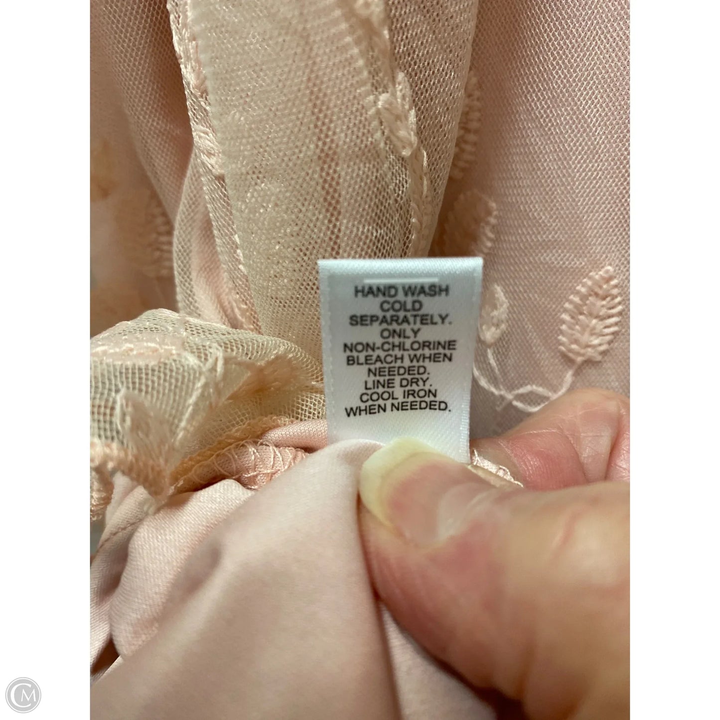 Top Short Sleeve By Cato In Pink, Size: M