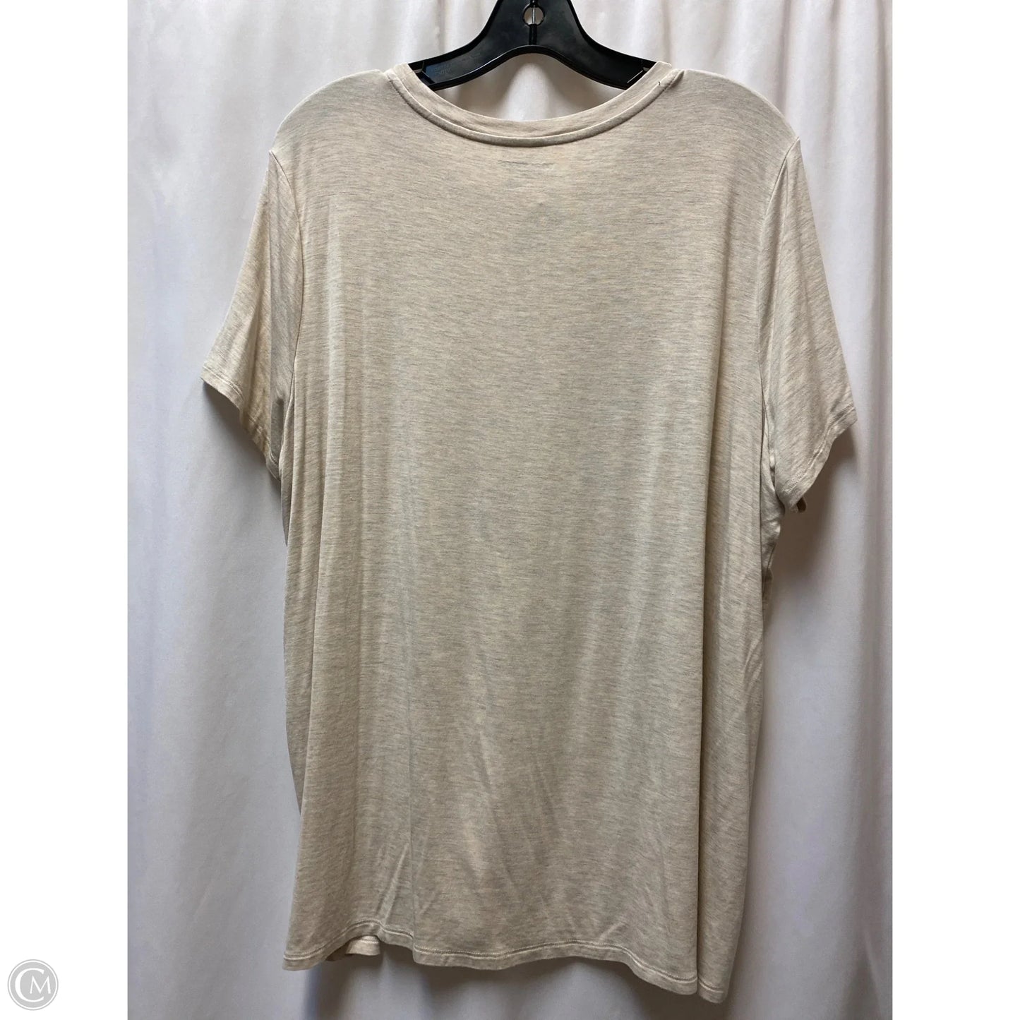 Top Short Sleeve By Maurice’s In Tan, Size: 1x