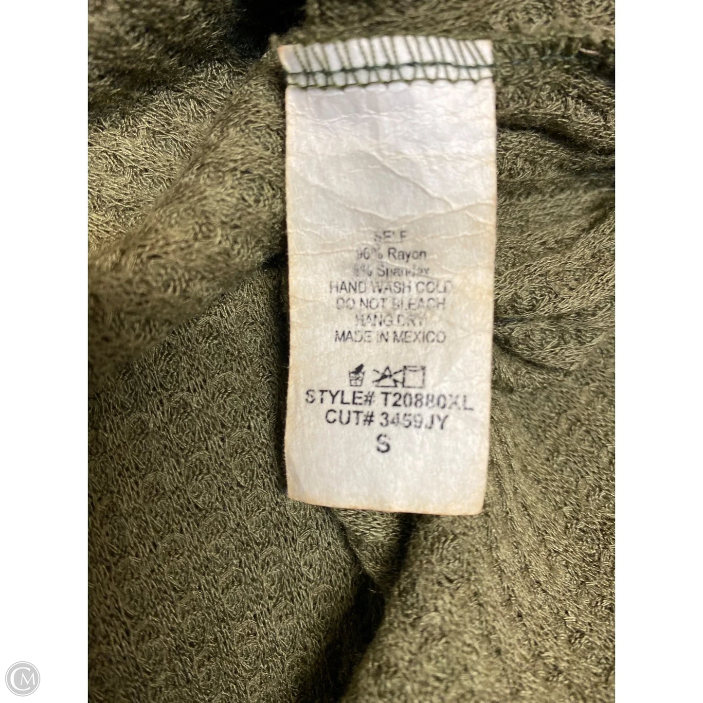 Top Long Sleeve By White Birch In Green, Size: S