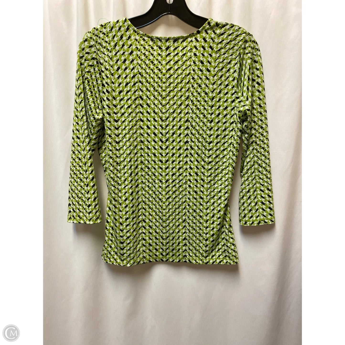 Top Long Sleeve By Liz Claiborne In Green, Size: S