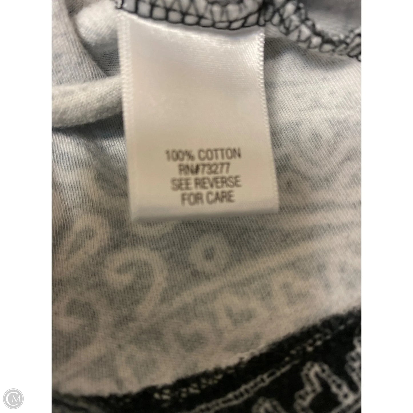 Top Sleeveless By Croft And Barrow In Black & White, Size: 3x