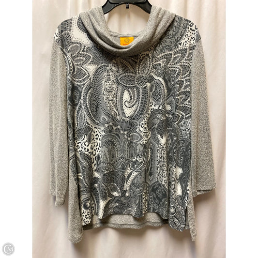 Top Long Sleeve By Ruby Rd In Grey, Size: Lp