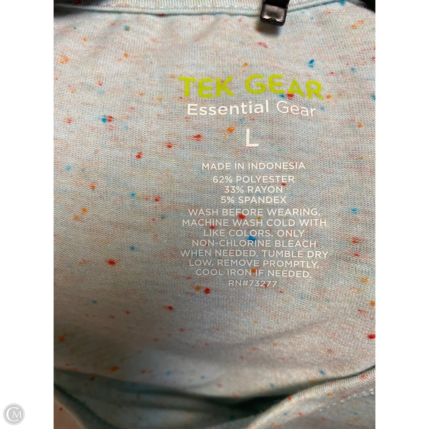 Top Short Sleeve By Tek Gear In Blue, Size: L