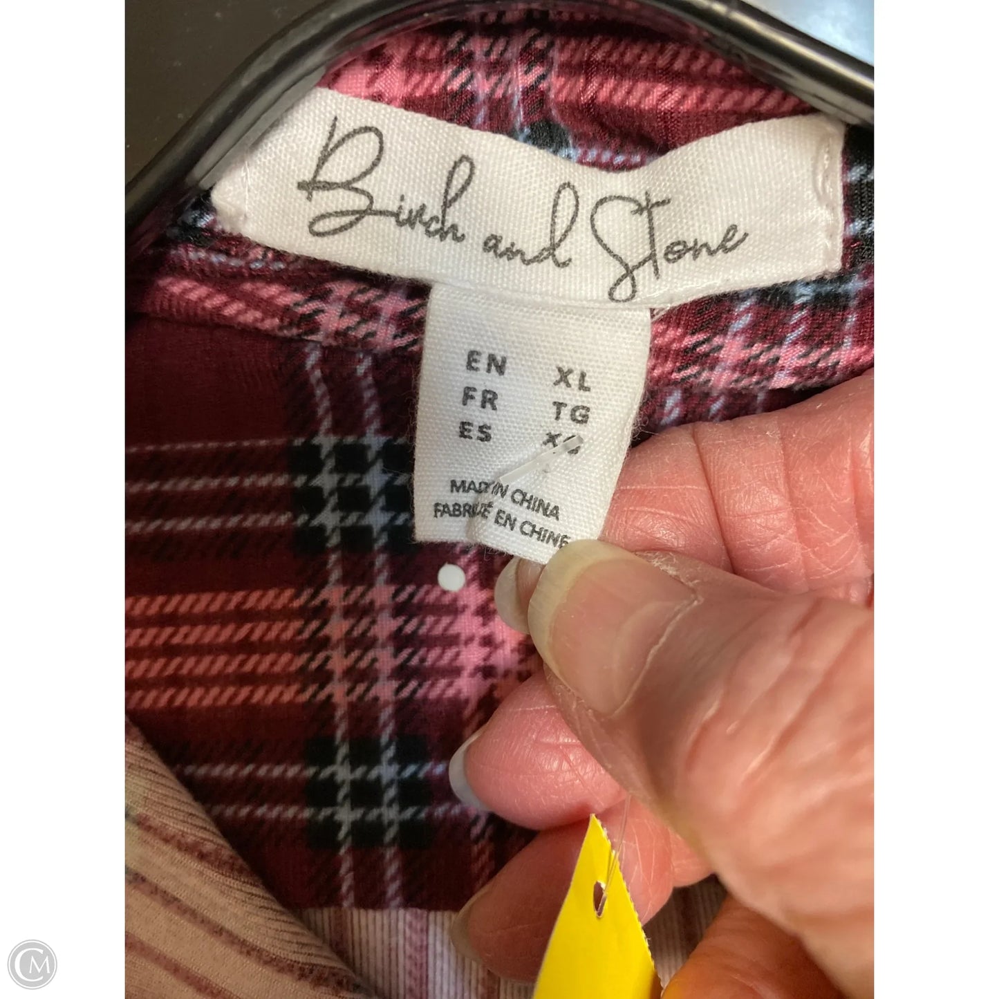 Top Long Sleeve By Clothes Mentor In Pink, Size: Xl