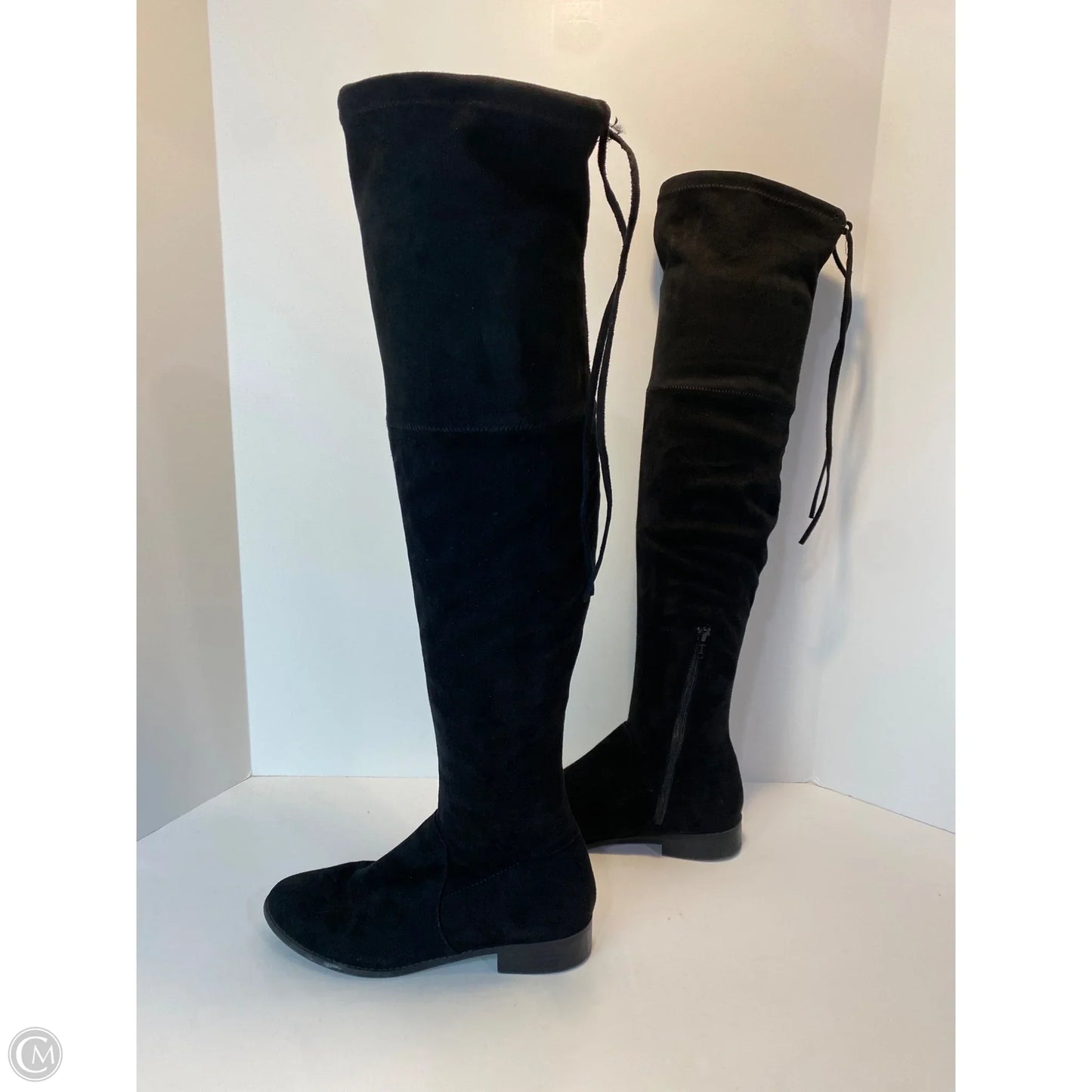 Boots Knee Flats By Target In Black, Size: 8