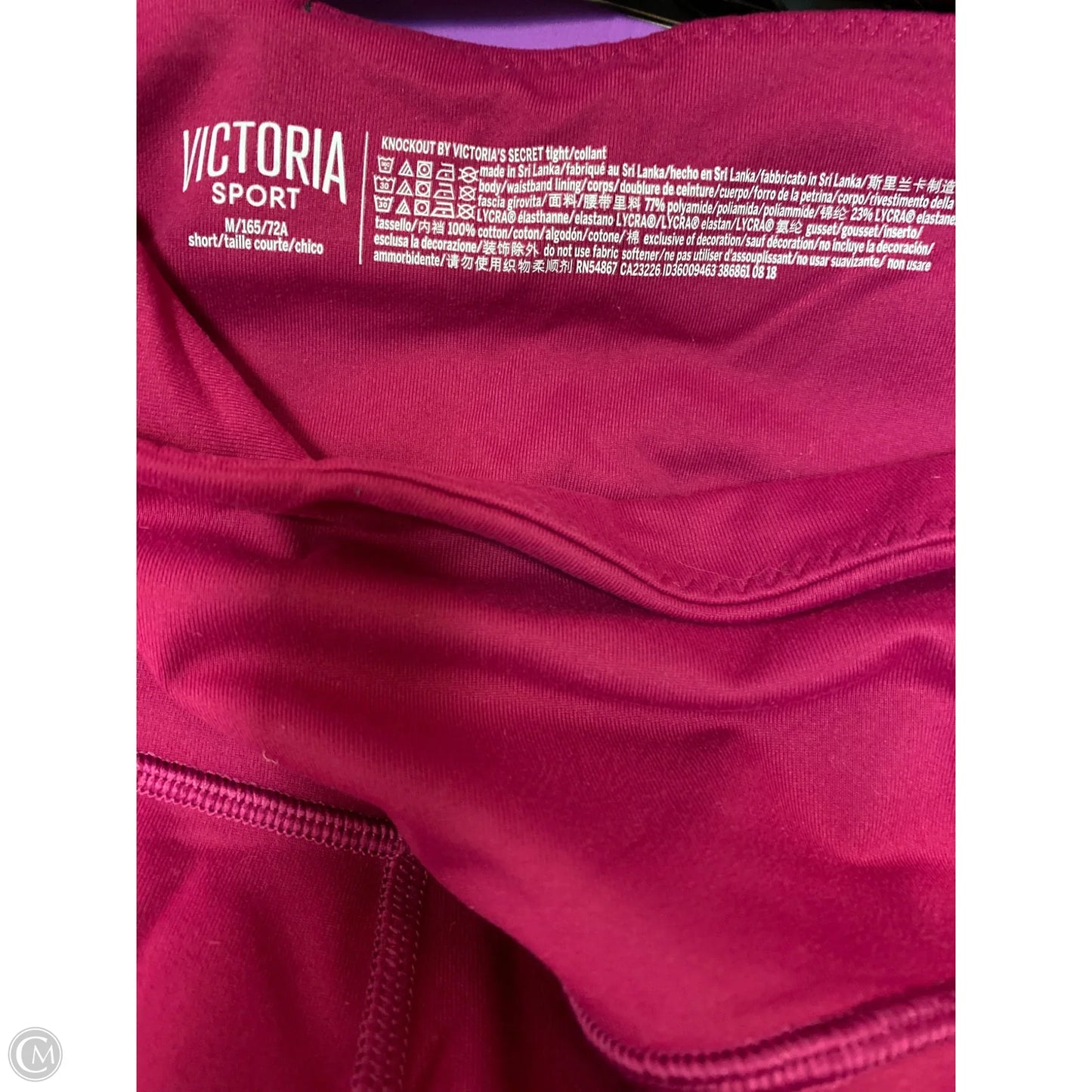 Athletic Leggings By Victorias Secret In Pink, Size: M