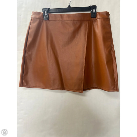 Skirt Mini & Short By A New Day In Brown, Size: 12