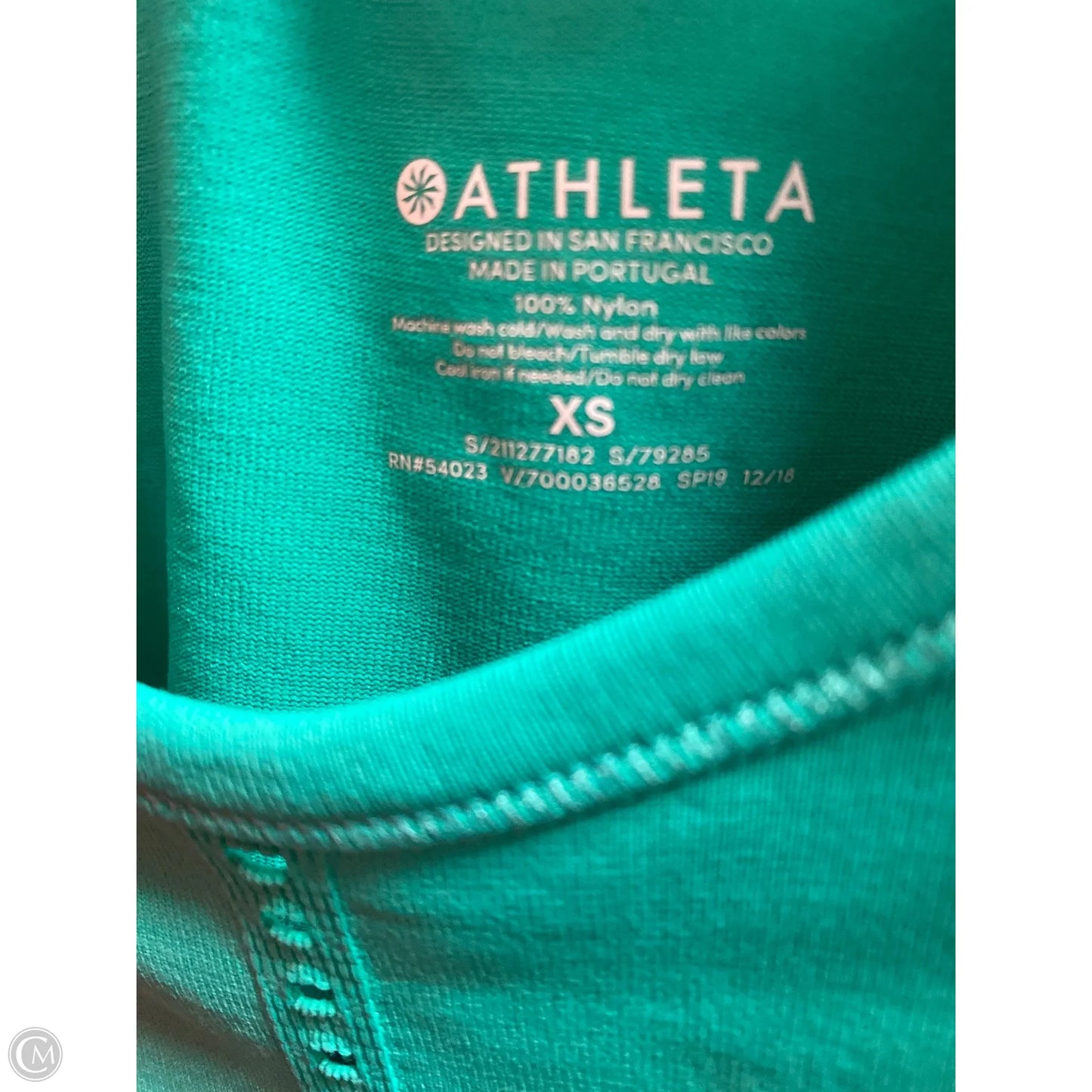 Athletic Tank Top By Athleta In Green, Size: Xs