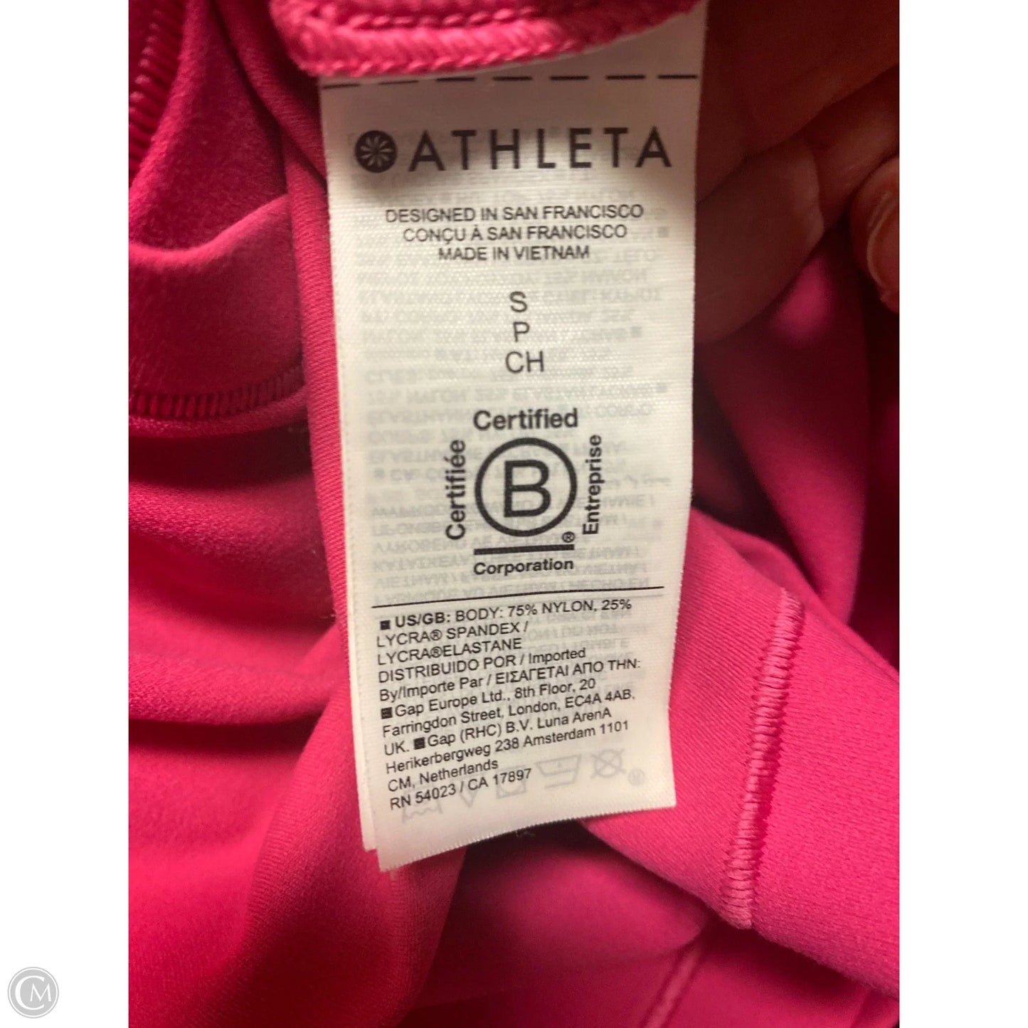 Athletic Top Long Sleeve Crewneck By Athleta In Pink, Size: S