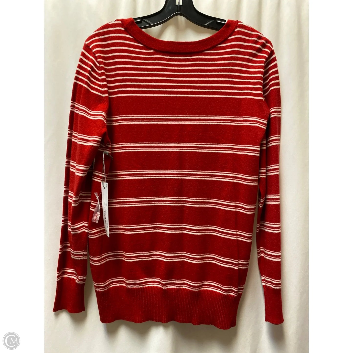 Sweater By Liz Claiborne In Red, Size: L