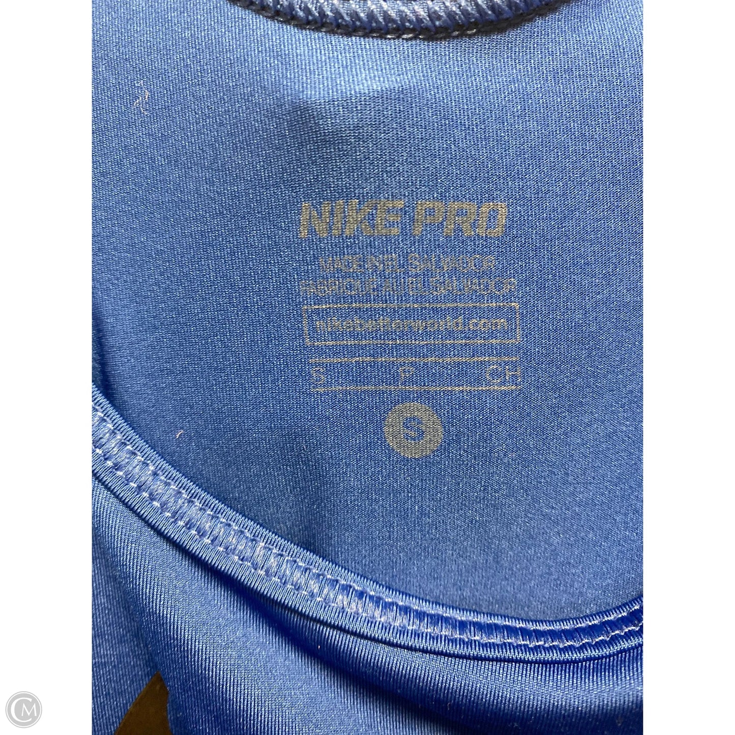 Athletic Tank Top By Nike In Blue, Size: S
