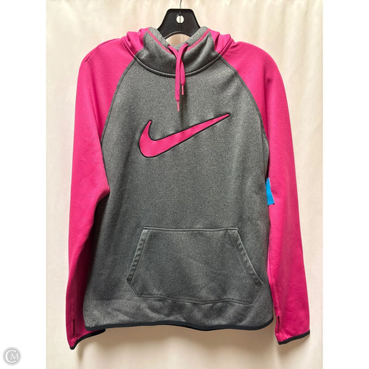 Sweatshirt Hoodie By Nike In Pink, Size: M