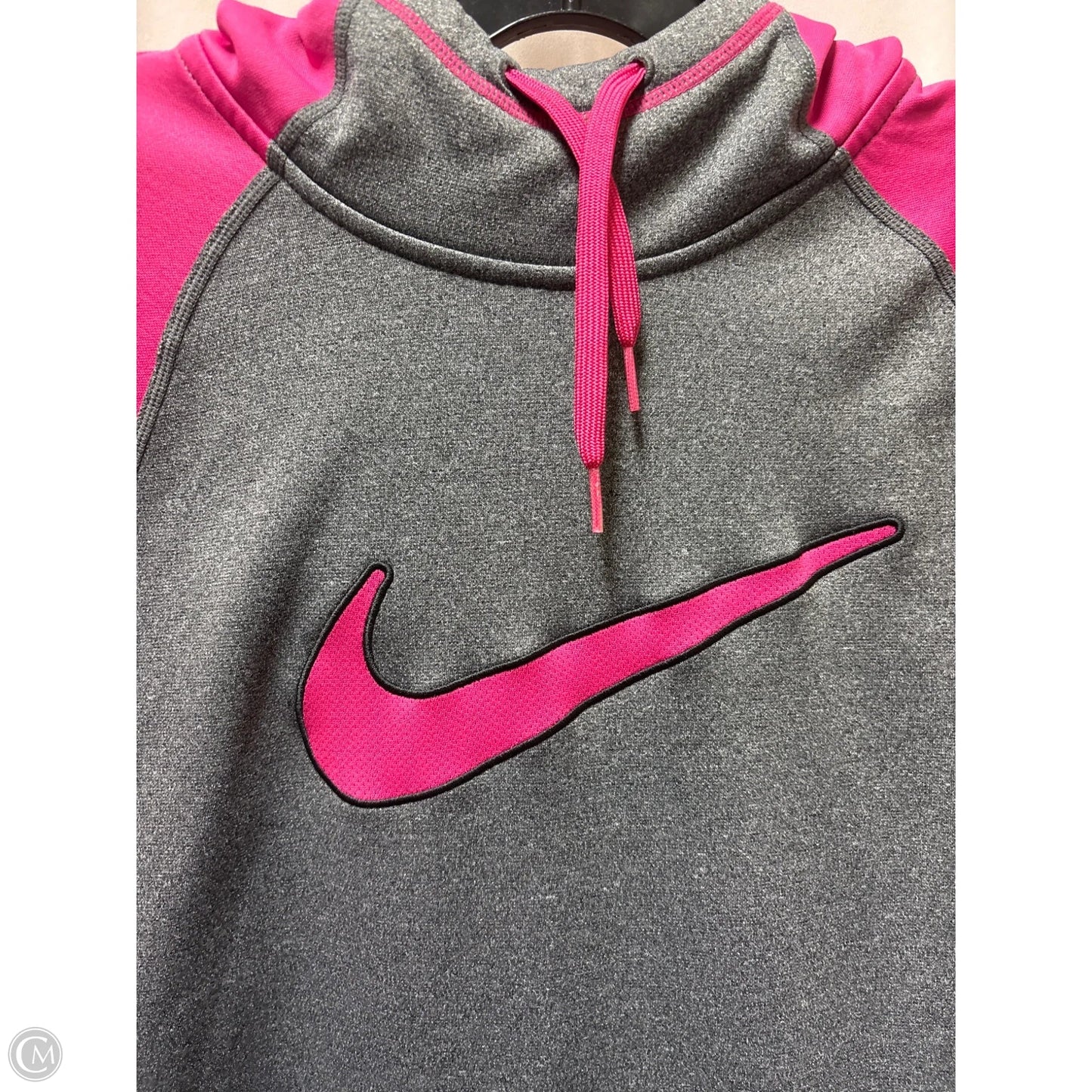 Sweatshirt Hoodie By Nike In Pink, Size: M