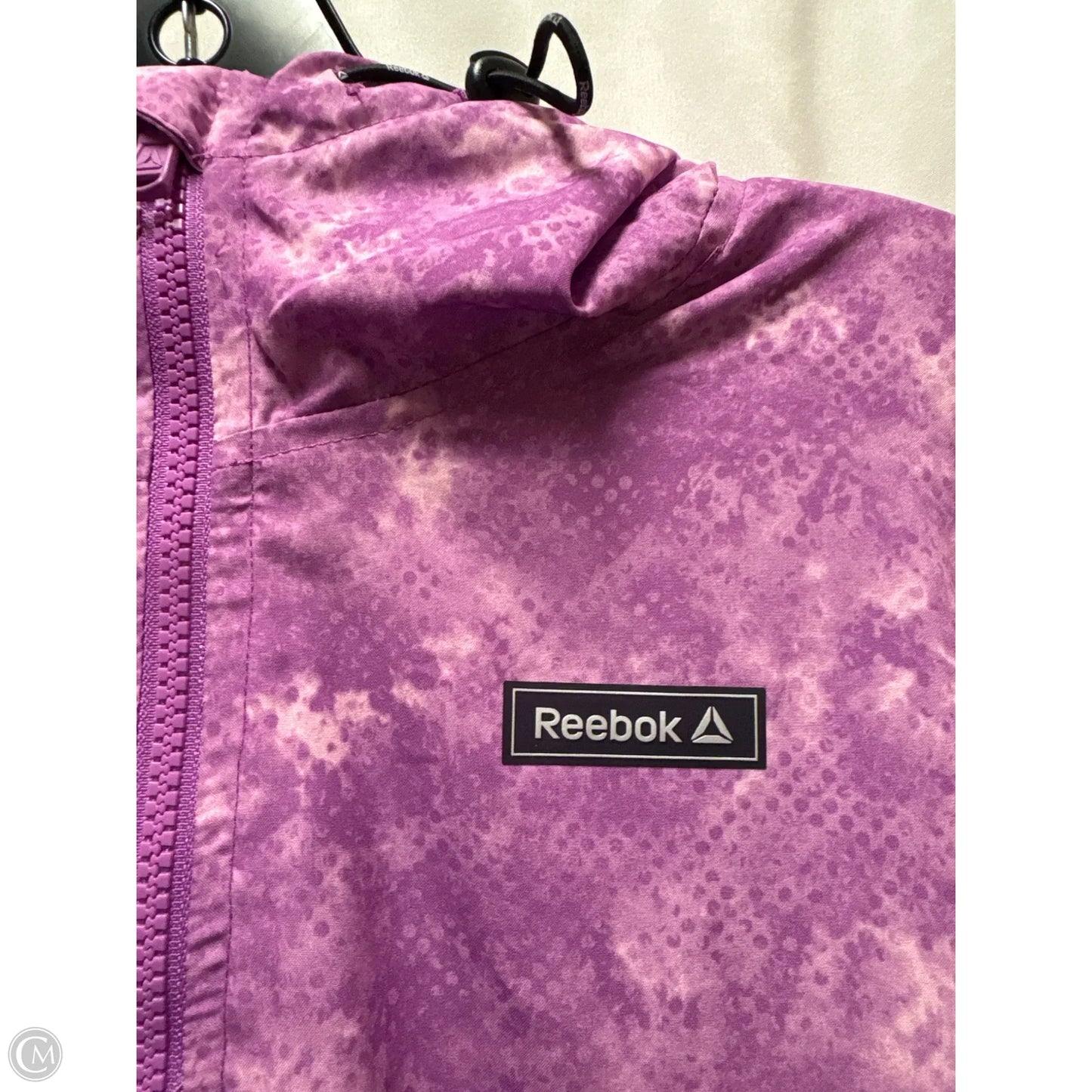 Athletic Jacket By Reebok In Purple, Size: S