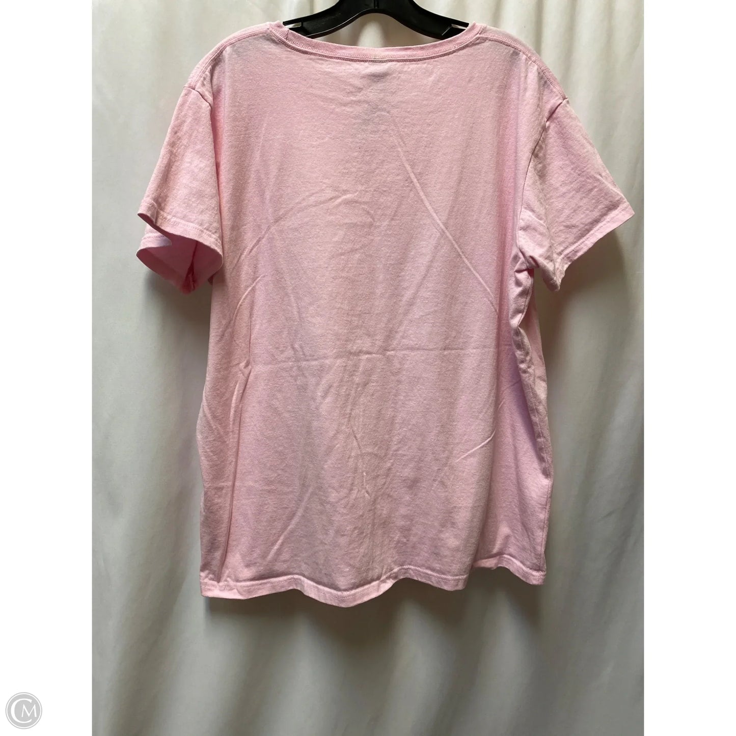 Top Short Sleeve By Dan Howard In Pink, Size: 2x