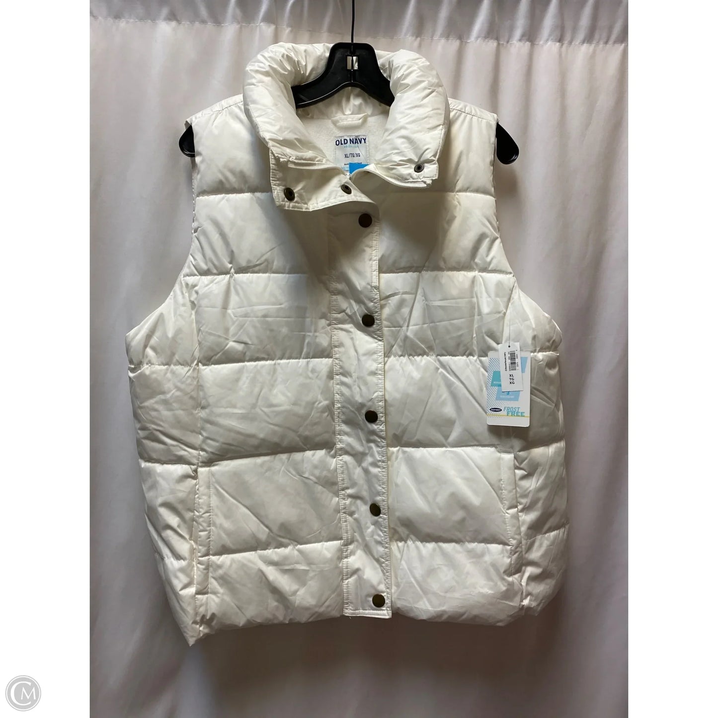 Vest Puffer & Quilted By Old Navy In White, Size: Xl