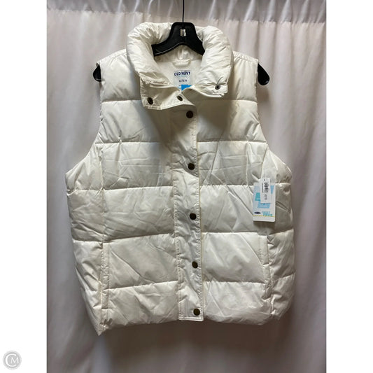 Vest Puffer & Quilted By Old Navy In White, Size: Xl