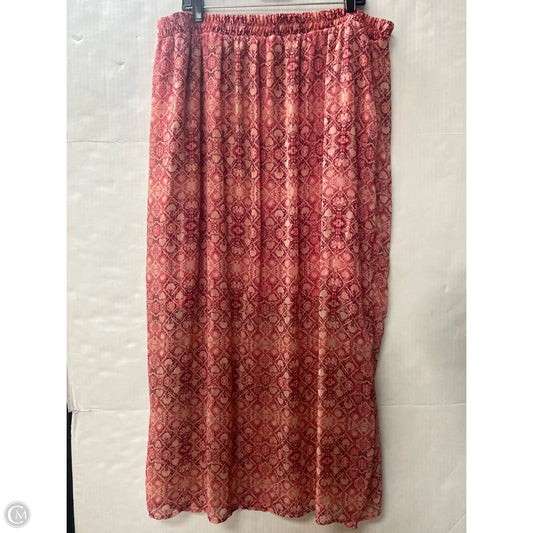 Skirt Maxi By Faded Glory In Pink, Size: Xxl