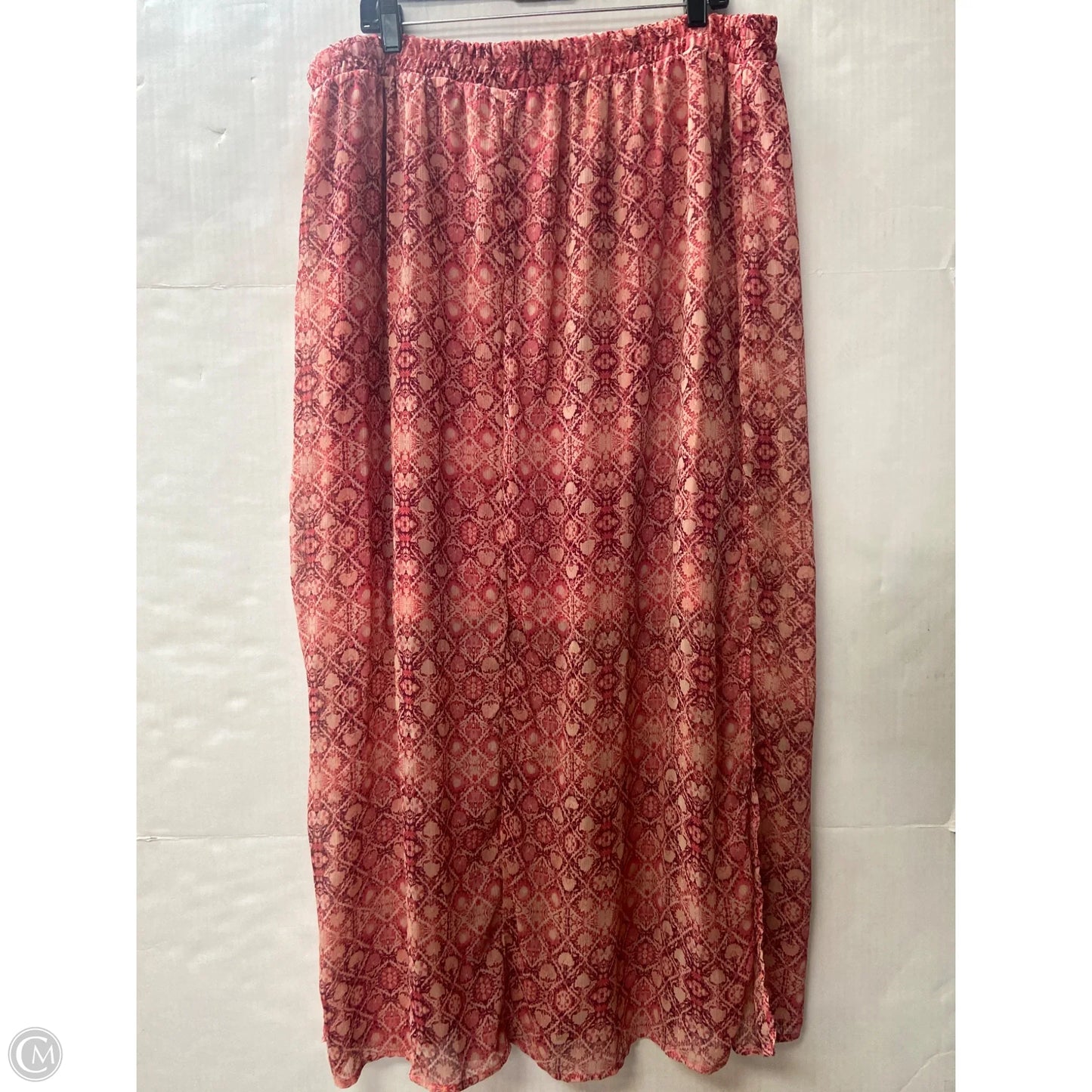 Skirt Maxi By Faded Glory In Pink, Size: Xxl