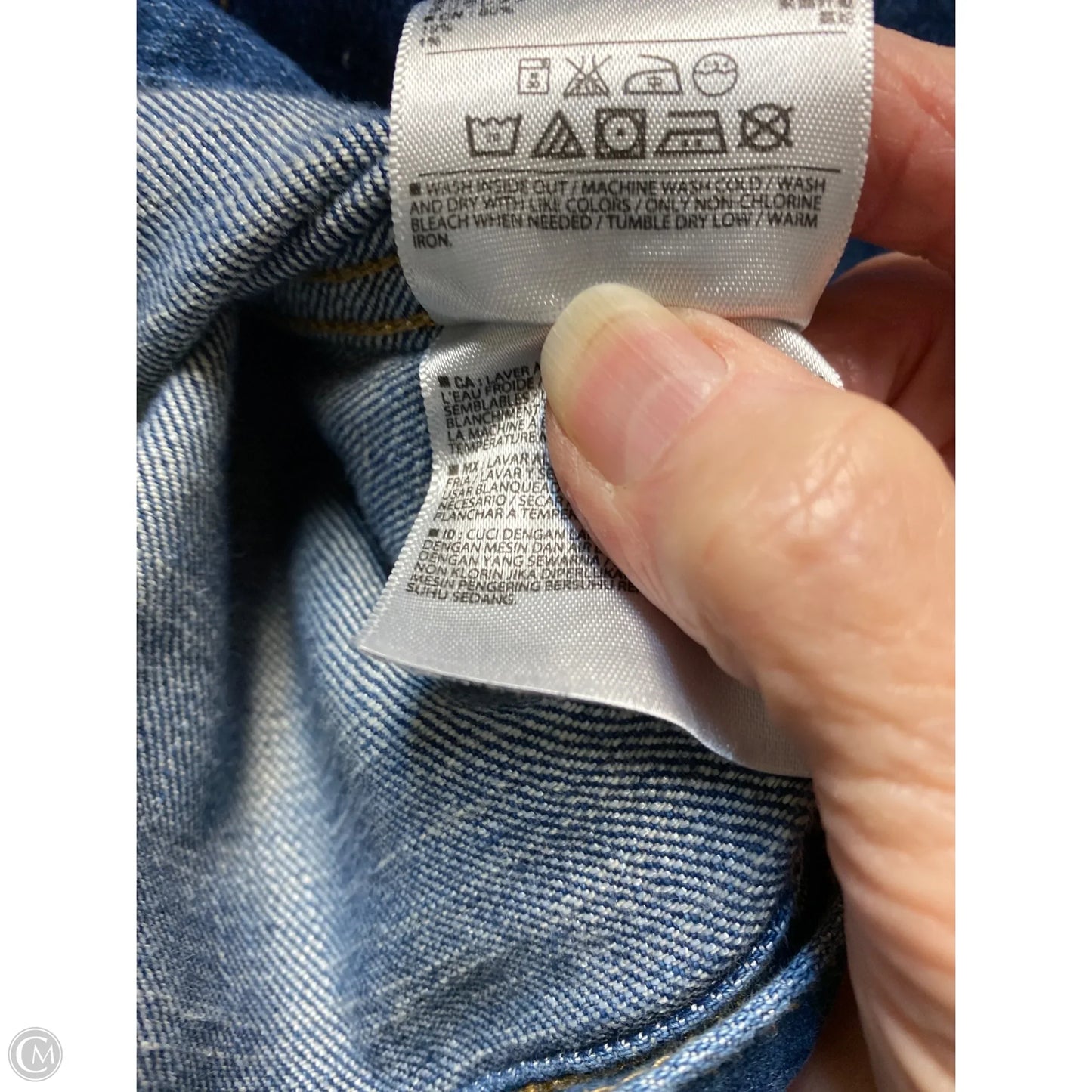 Jacket Denim By Old Navy In Blue Denim, Size: 1x