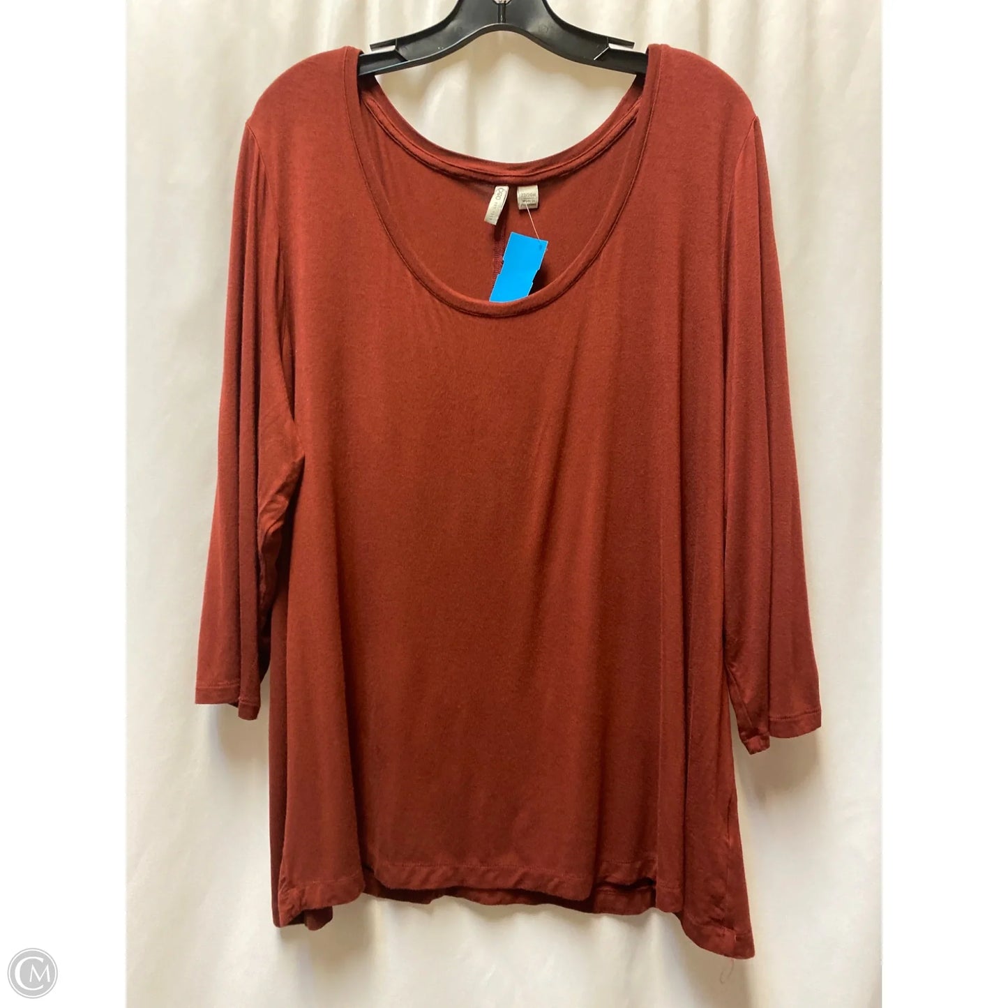 Top Long Sleeve By Cato In Copper, Size: 3x