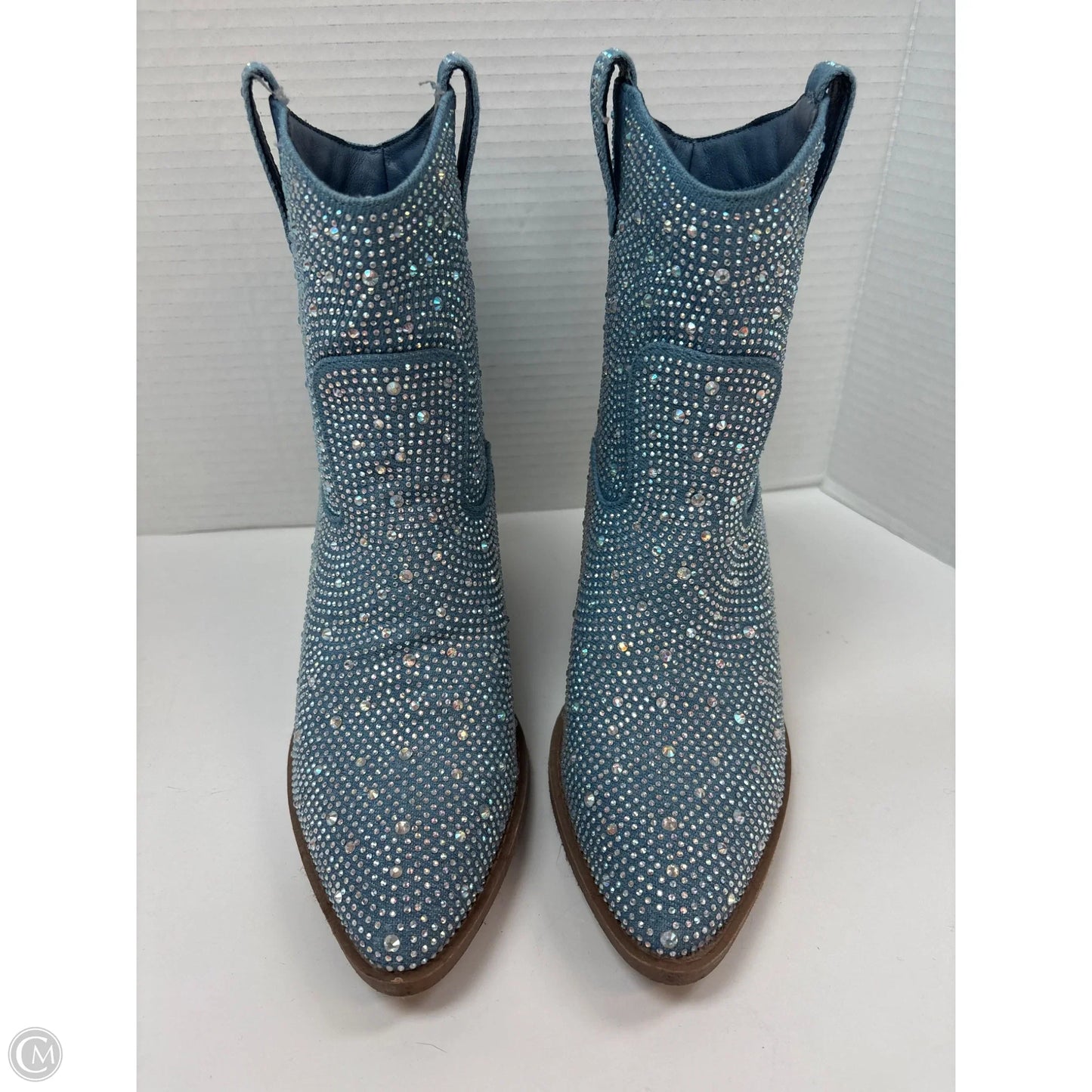 Boots Western By Forever In Blue, Size: 7.5
