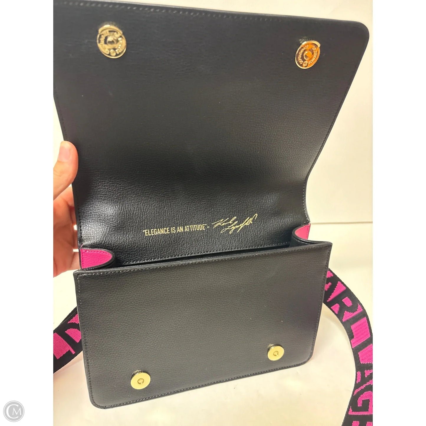 Crossbody Designer By Karl Lagerfeld, Size: Medium