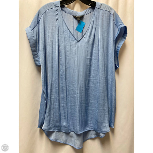 Top Short Sleeve By Simply Vera In Blue, Size: Xl