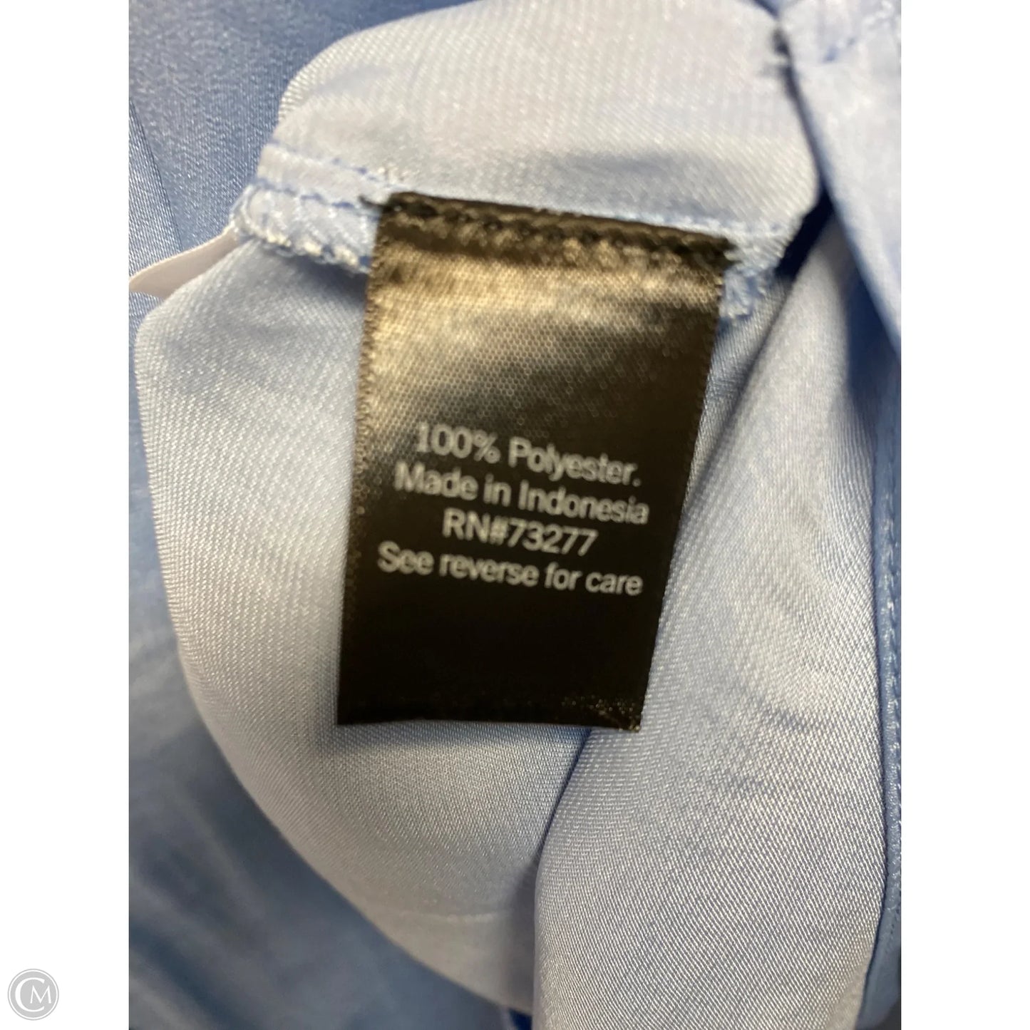 Top Short Sleeve By Simply Vera In Blue, Size: Xl