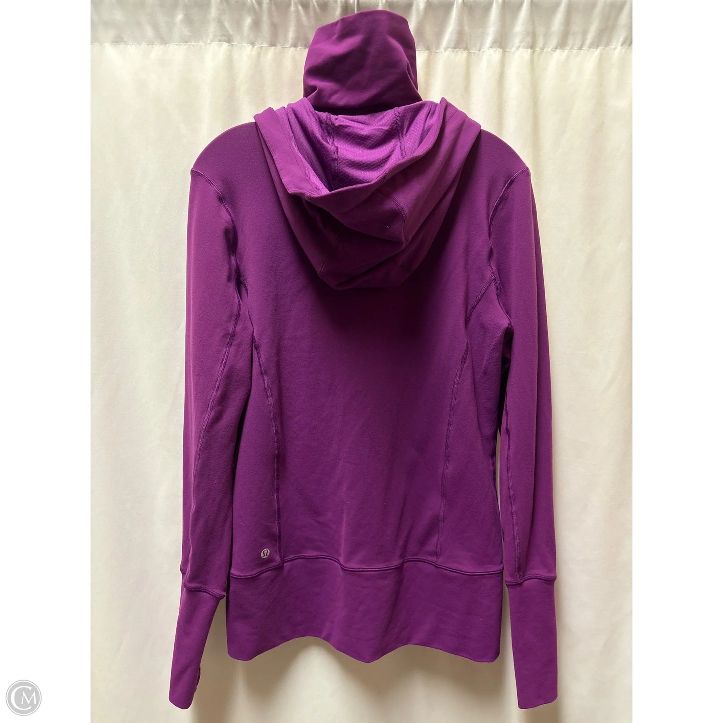 Athletic Top Long Sleeve Collar By Lululemon In Purple, Size: M