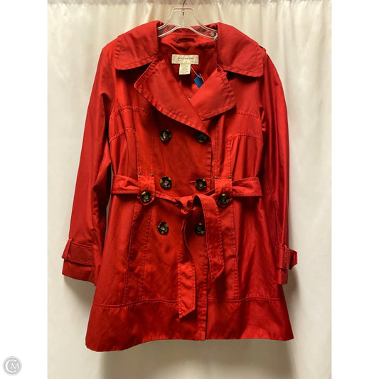 Coat Peacoat By Jones New York In Red, Size: L