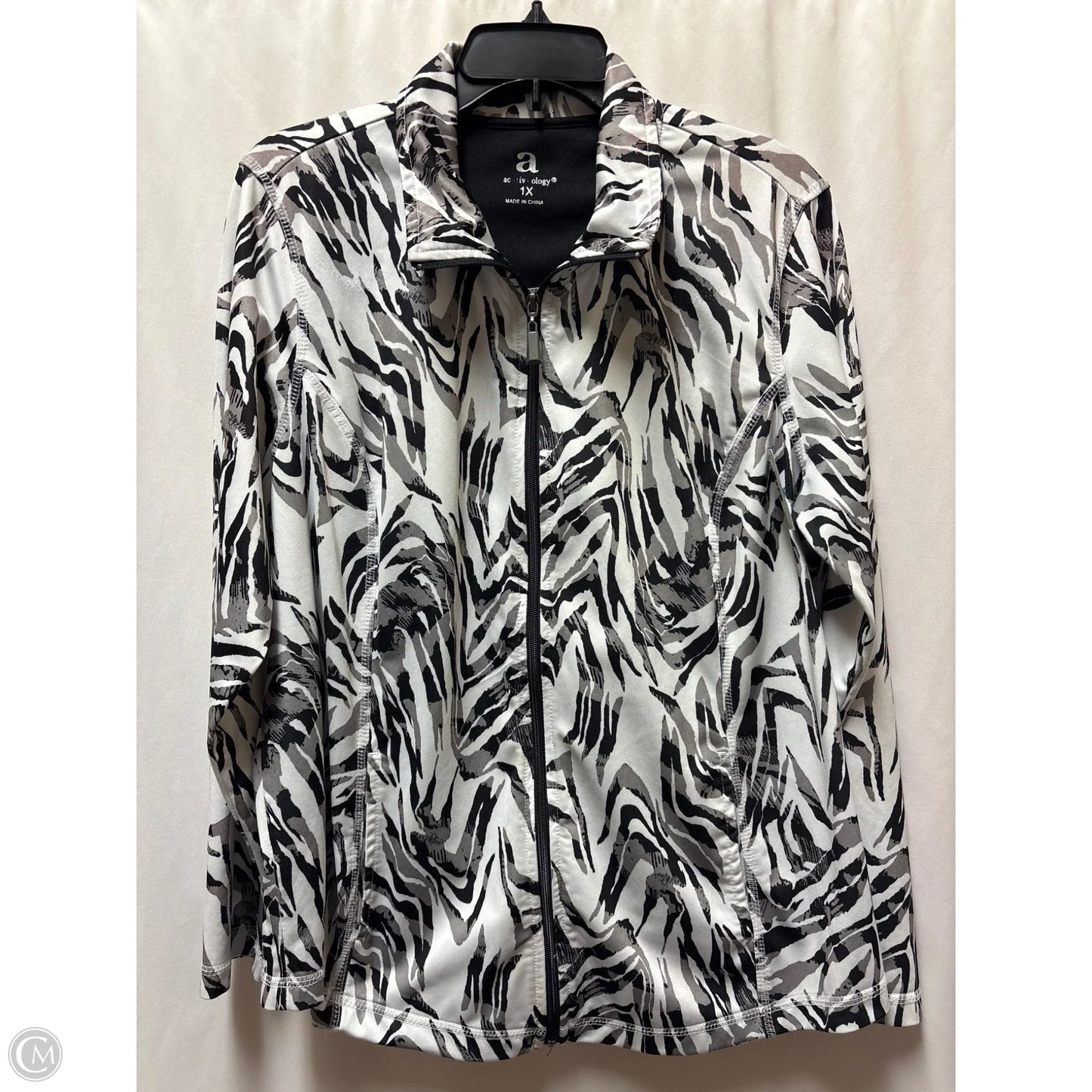 Athletic Jacket By Activology In Grey, Size: 1x