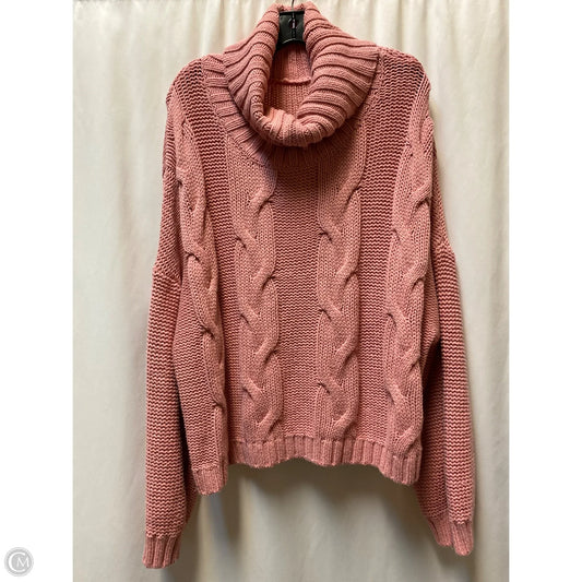 Sweater By Clothes Mentor In Pink, Size: L