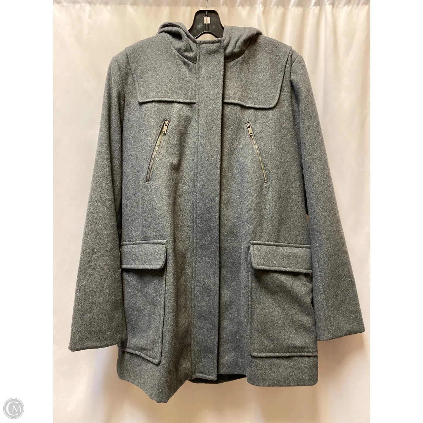 Coat Peacoat By Merona In Grey, Size: Xl