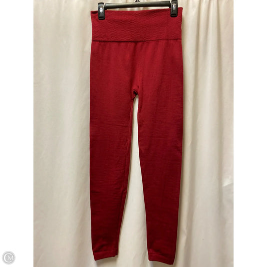 Pants Leggings By Cmf In Maroon, Size: Osfm