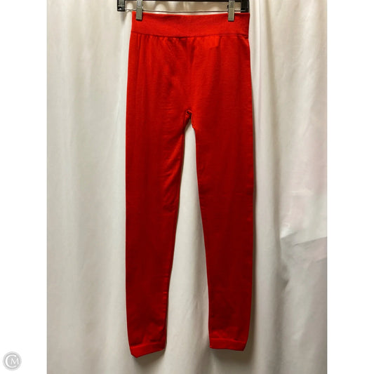 Pants Leggings By Yelete In Red, Size: Osfm