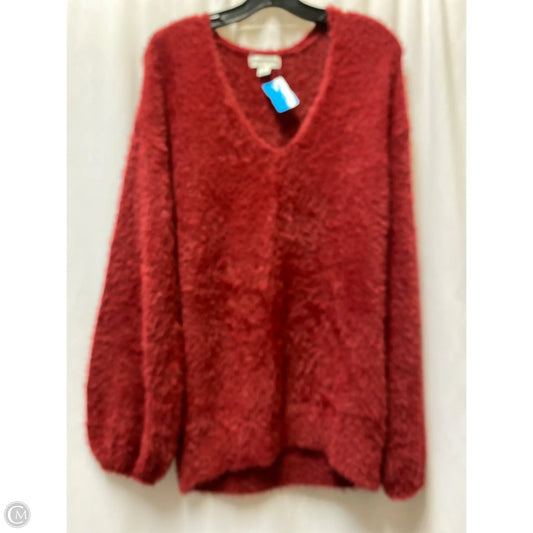 Sweater By Ava & Viv In Red, Size: L