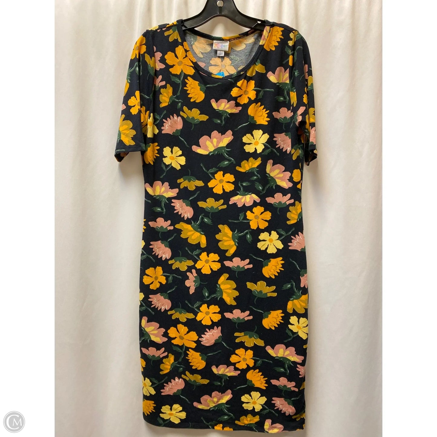 Dress Casual Midi By Lularoe In Navy, Size: L