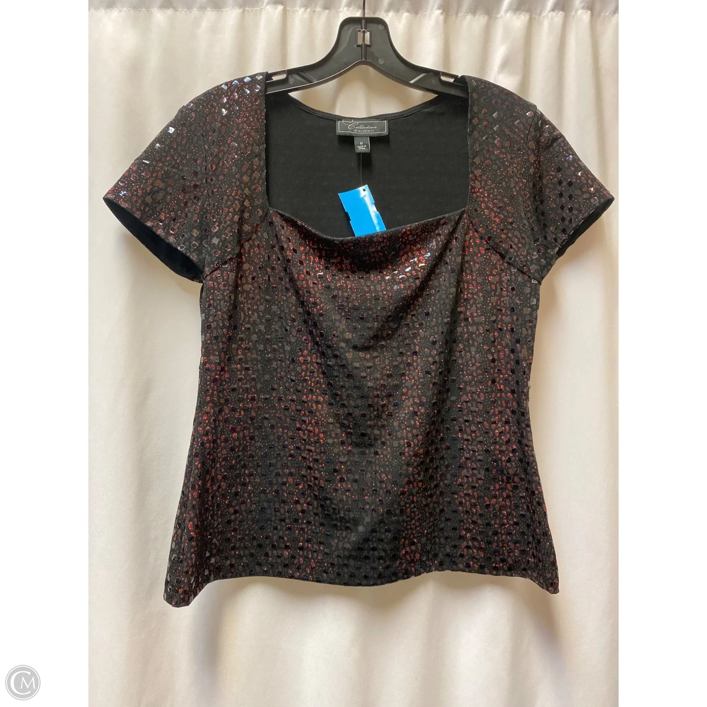 Top Short Sleeve By Dressbarn In Red, Size: M