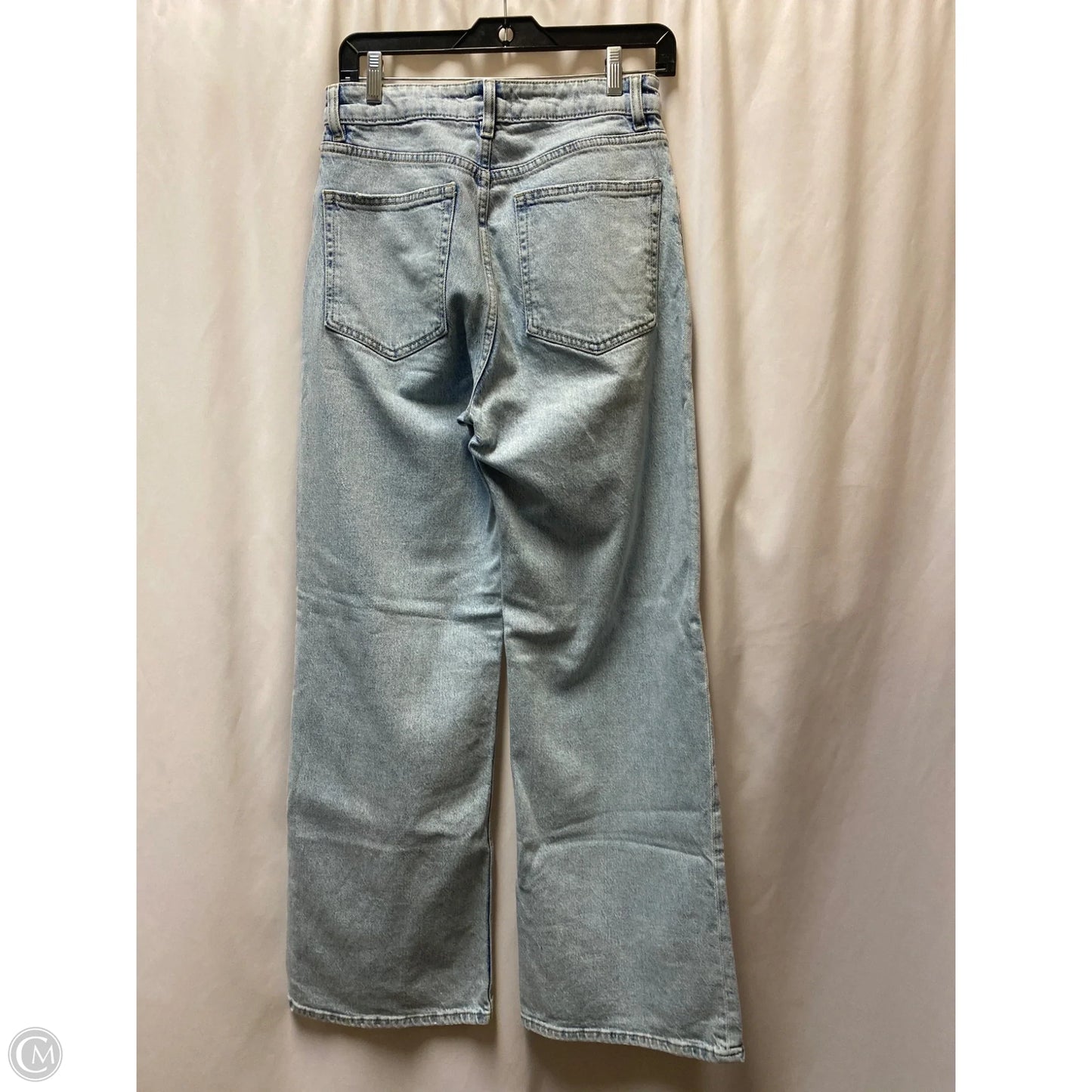 Jeans Straight By H&m In Blue Denim, Size: 6