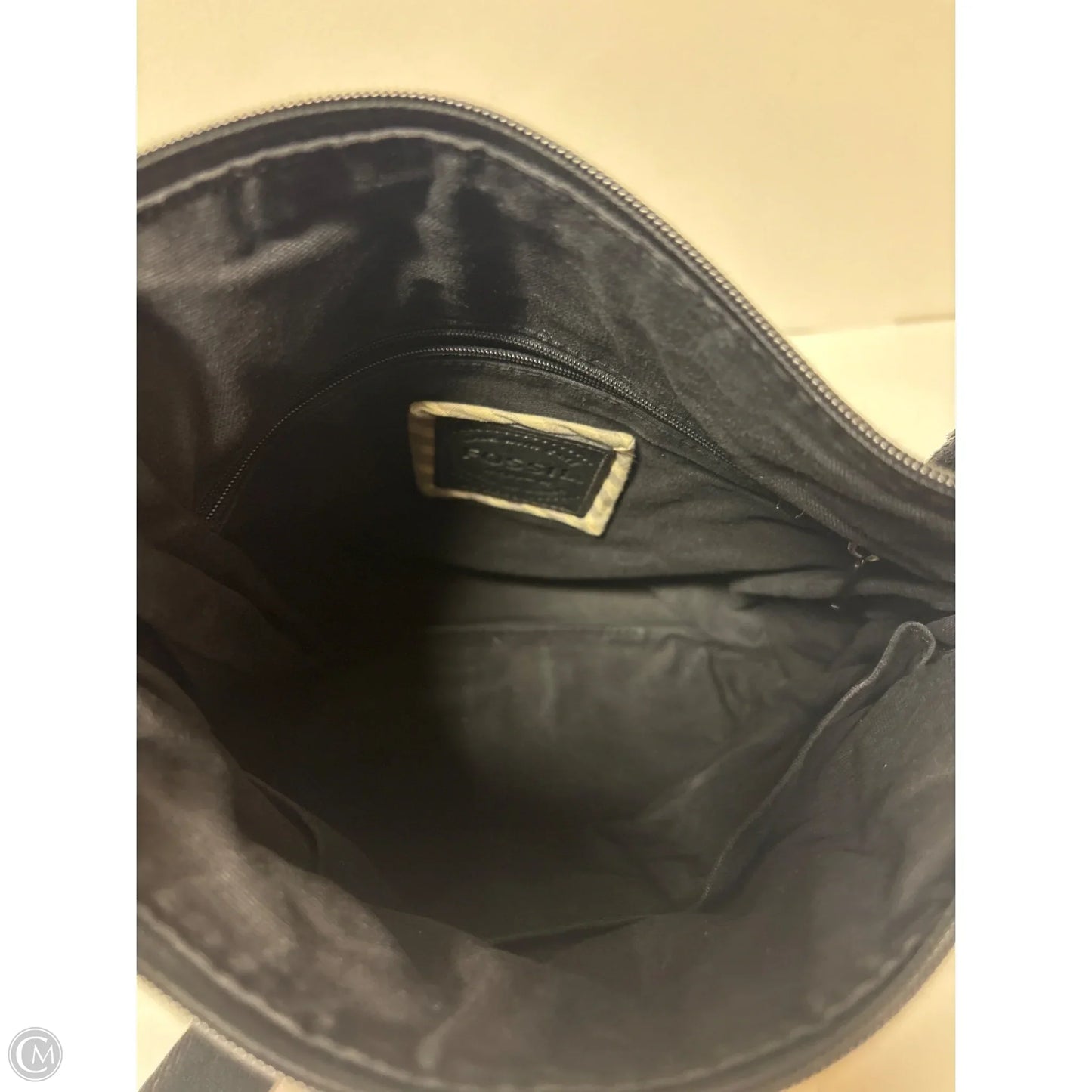 Crossbody Leather By Fossil, Size: Medium