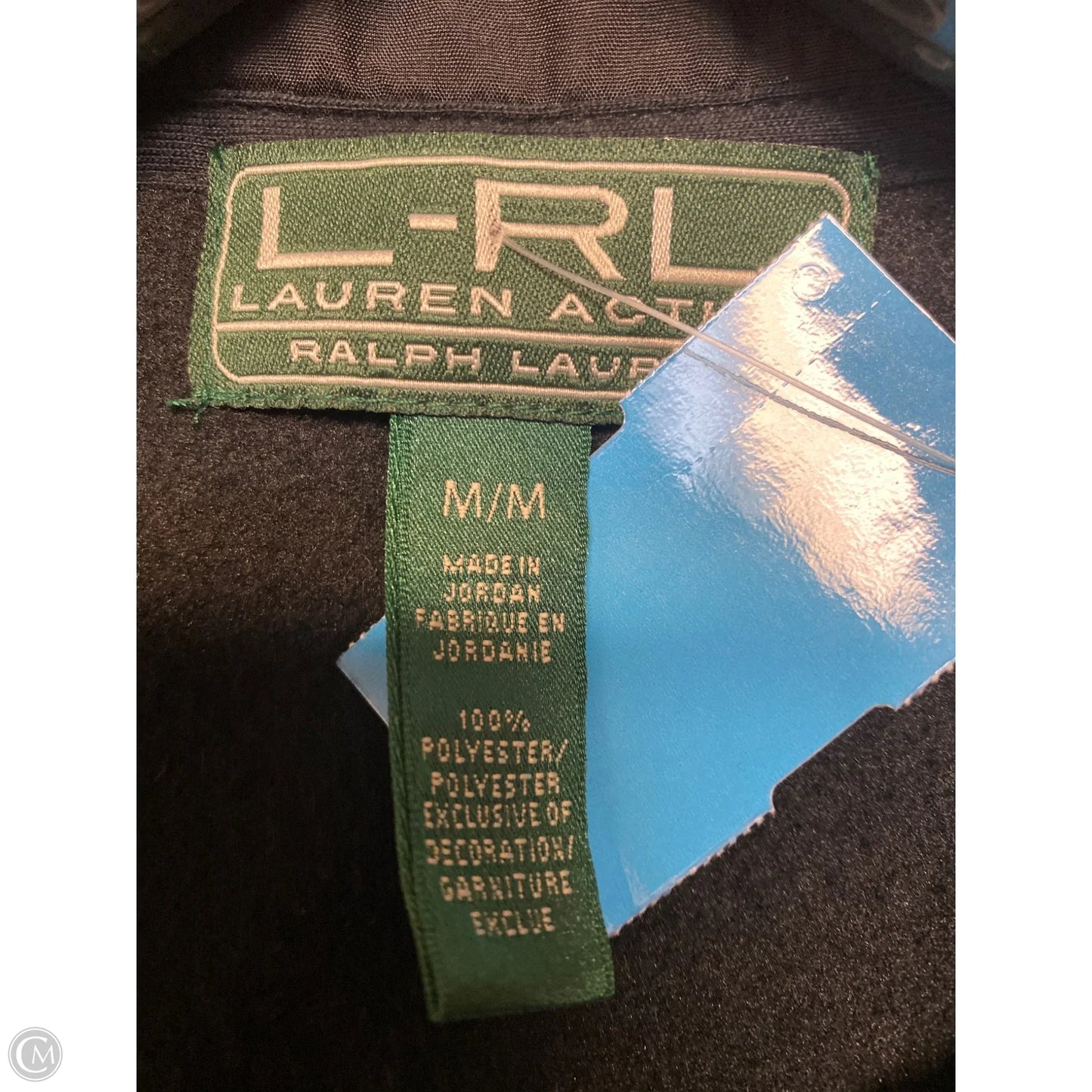 Jacket Fleece By Ralph Lauren In Black, Size: M