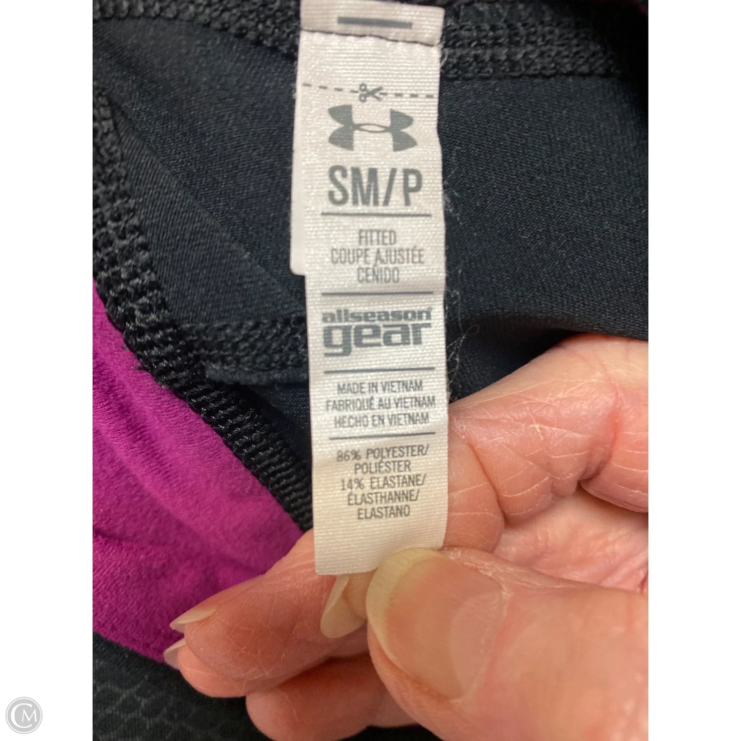 Athletic Capris By Under Armour In Purple, Size: S